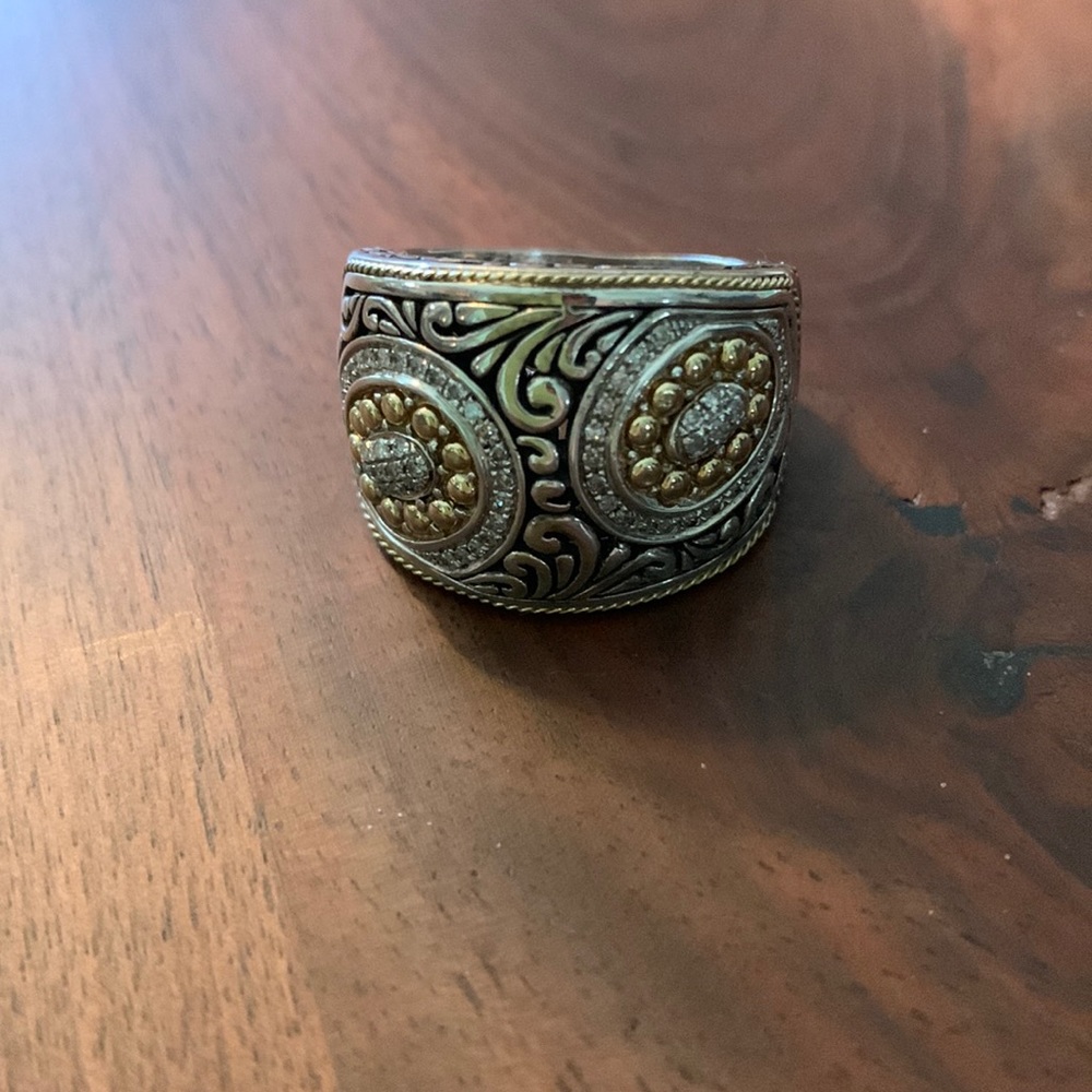 EFFY 18k gold ring PAVE